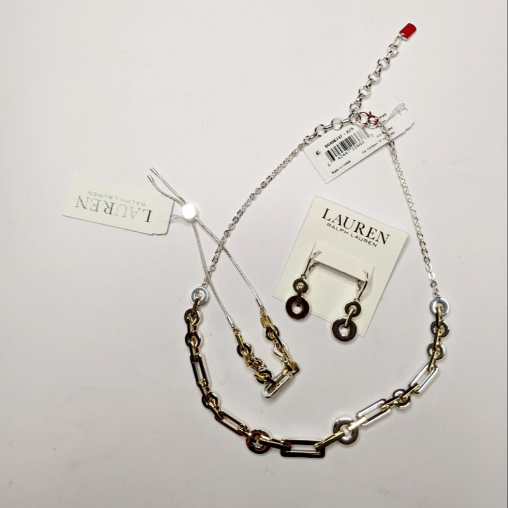 Lauren Ralph Lauren Two-tone 3pc jewelry set